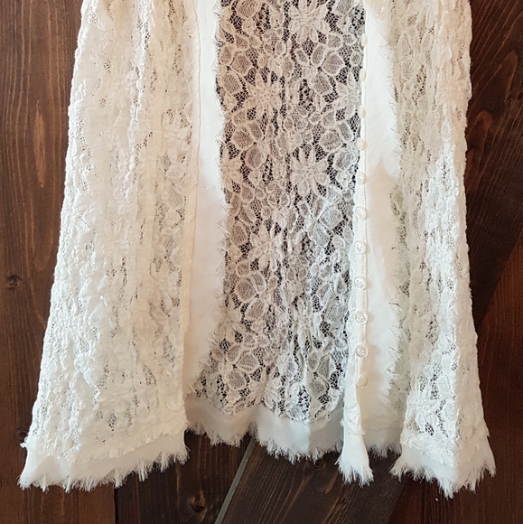BCBG Generation lace button up top - Picture 3 of 9